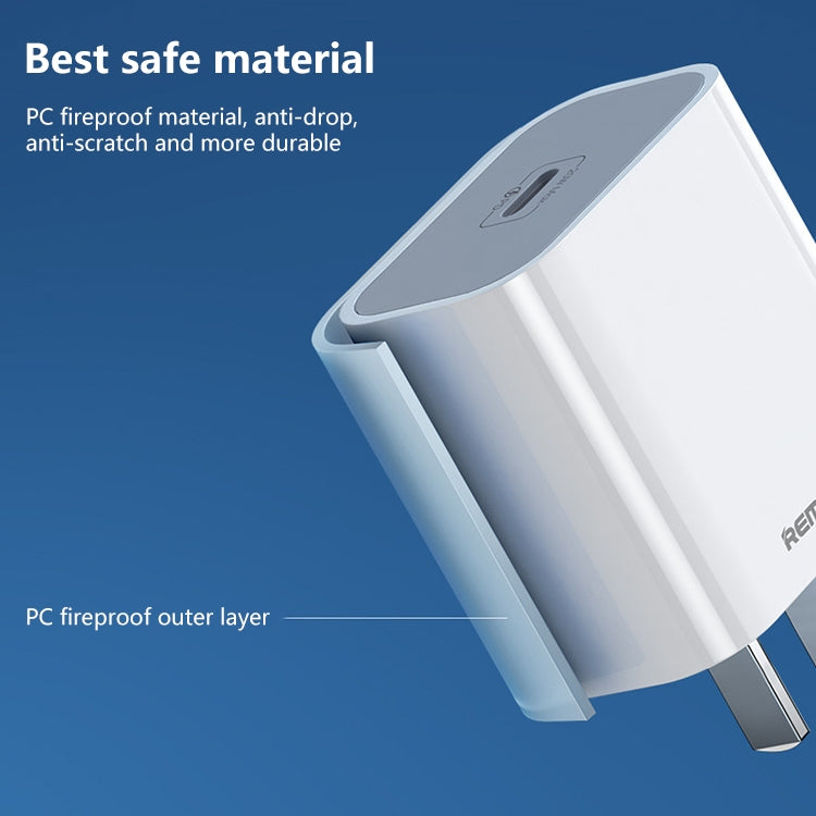 Chargeur rapide REMAX RP-U79 Speed Series 20W USB-C/Type-C multi-compatible, prise CN, prise EU, prise UK