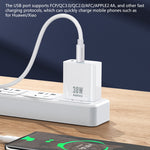 Chargeur rapide REMAX RP-U82 30W double interface USB + USB-C/Type-C, prise CN, prise UK, prise US