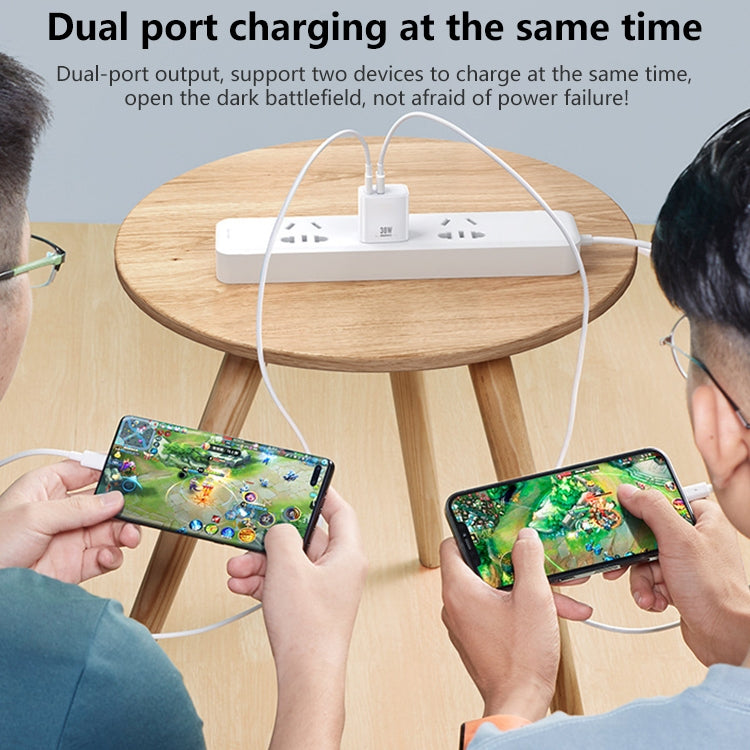 Chargeur rapide REMAX RP-U82 30W double interface USB + USB-C/Type-C, prise CN, prise UK, prise US