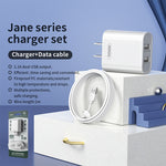 Chargeur rapide REMAX RP-U35 Jane Series 2.1A double port USB, 8 broches, Micro USB, USB-C/Type-C