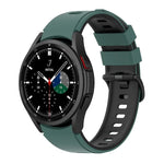 Two-color Silicone Strap Watch Band, For Samsung Galaxy Watch5 Pro 45mm/5 44mm/5 40mm