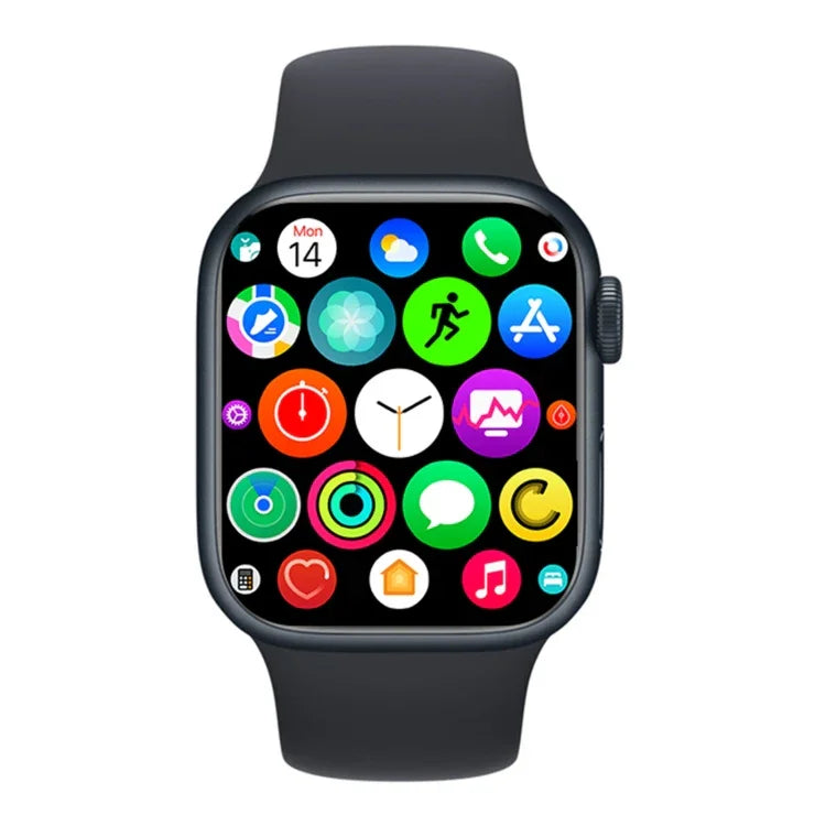 Montre connectée W17 Pro Max 1,9 pouce avec Bluetooth, rappel d'appels et de messages, en silicone