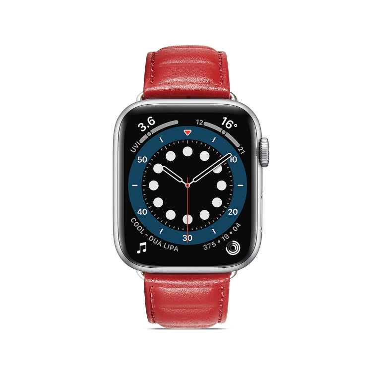 Bracelet de montre en cuir véritable pour Apple Watch Series, 7 45mm / 6&SE&5&4 44mm / 3&2&1 42mm, 7 41mm / 6&SE&5&4 40mm / 3&2&1 38mm