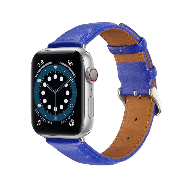 Bracelet de montre en cuir véritable pour Apple Watch Series, 7 45mm / 6&SE&5&4 44mm / 3&2&1 42mm, 7 41mm / 6&SE&5&4 40mm / 3&2&1 38mm
