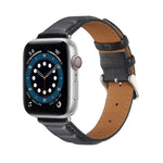 Bracelet de montre en cuir véritable pour Apple Watch Series, 7 45mm / 6&SE&5&4 44mm / 3&2&1 42mm, 7 41mm / 6&SE&5&4 40mm / 3&2&1 38mm