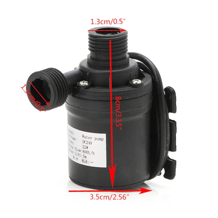 Pompe submersible sans balais, DC12V levée 5,5M, DC24V levée 5,5M