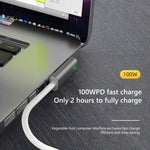 Câble de charge PD 100 W 5 broches MagSafe 2 (en forme de T) vers USB-C / Type-C, longueur du câble : 1,8 m, MagSafe 2 (en forme de T)