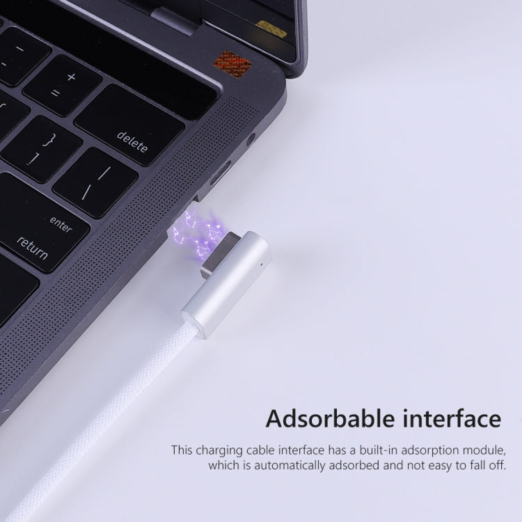 Câble de charge PD 100 W 5 broches MagSafe 2 (en forme de T) vers USB-C / Type-C, longueur du câble : 1,8 m, MagSafe 2 (en forme de T)