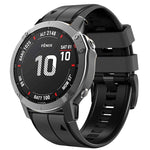Vertical Stripes Two-color Silicone Watch Band, For Garmin Fenix 7, For Garmin Fenix 7X