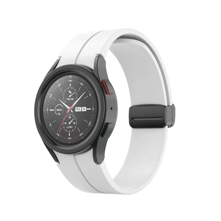 Bracelet de montre en silicone avec boucle déployante, pour Samsung Galaxy Watch5 40mm / 44mm / Pro 45mm