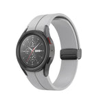 Bracelet de montre en silicone avec boucle déployante, pour Samsung Galaxy Watch5 40mm / 44mm / Pro 45mm