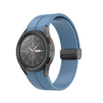 Bracelet de montre en silicone avec boucle déployante, pour Samsung Galaxy Watch5 40mm / 44mm / Pro 45mm