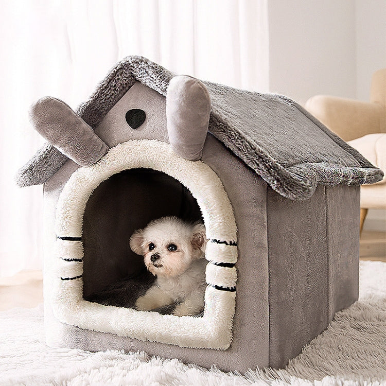 Lit pour animaux de compagnie chat chien amovible et lavable universel type maison Fournitures pour animaux, S