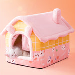 Lit pour animaux de compagnie chat chien amovible et lavable universel type maison Fournitures pour animaux, S