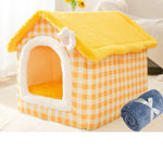 Lit pour animaux de compagnie chat chien amovible et lavable universel type maison Fournitures pour animaux, S