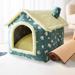 Lit pour animaux de compagnie chat chien amovible et lavable universel type maison Fournitures pour animaux, S