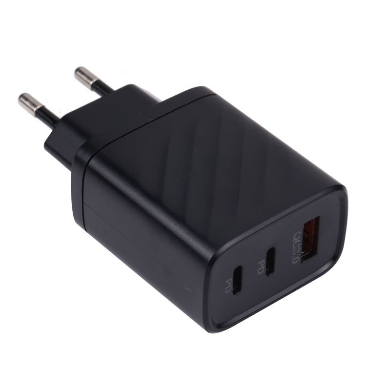 Chargeur mural de voyage AR-892 3 en 1 QC3.0 PD20W USB + USB-C / Type-C, prise EU, prise UK