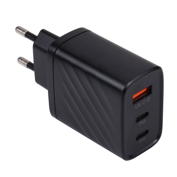 Chargeur mural de voyage AR-892 3 en 1 QC3.0 PD20W USB + USB-C / Type-C, prise EU, prise UK