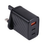 Chargeur mural de voyage AR-892 3 en 1 QC3.0 PD20W USB + USB-C / Type-C, prise EU, prise UK