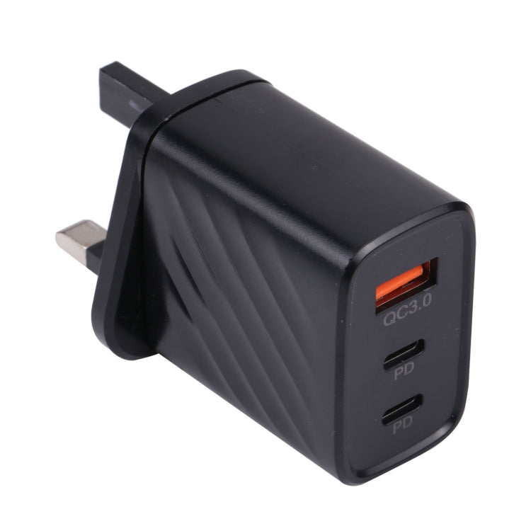 Chargeur mural de voyage AR-892 3 en 1 QC3.0 PD20W USB + USB-C / Type-C, prise EU, prise UK