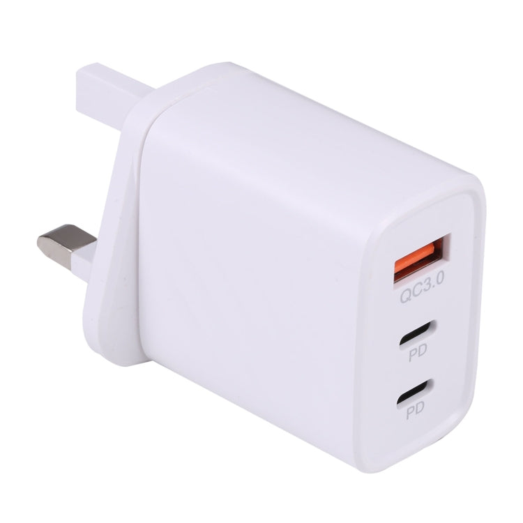 Chargeur mural de voyage AR-892 3 en 1 QC3.0 PD20W USB + USB-C / Type-C, prise EU, prise UK