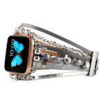 Bracelet de montre bijou pour Apple Watch Series, 7 45mm / 6&SE&5&4 44mm / 3&2&1 42mm, 7 41mm / 6&SE&5&4 40mm / 3&2&1 38mm