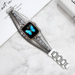 Bracelet de montre bijou pour Apple Watch Series, 7 45mm / 6&SE&5&4 44mm / 3&2&1 42mm, 7 41mm / 6&SE&5&4 40mm / 3&2&1 38mm