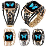 Bracelet de montre bijou pour Apple Watch Series, 7 45mm / 6&SE&5&4 44mm / 3&2&1 42mm, 7 41mm / 6&SE&5&4 40mm / 3&2&1 38mm