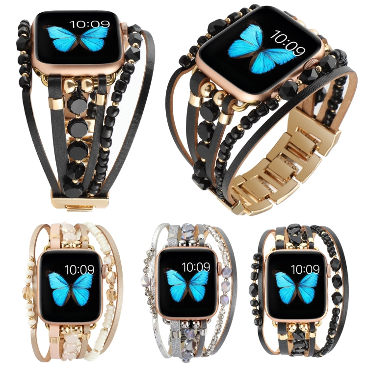 Bracelet de montre bijou pour Apple Watch Series, 7 45mm / 6&SE&5&4 44mm / 3&2&1 42mm, 7 41mm / 6&SE&5&4 40mm / 3&2&1 38mm
