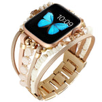 Bracelet de montre bijou pour Apple Watch Series, 7 45mm / 6&SE&5&4 44mm / 3&2&1 42mm, 7 41mm / 6&SE&5&4 40mm / 3&2&1 38mm