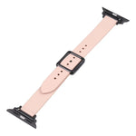 Bracelet de montre magnétique à boucle carrée noire pour Apple Watch Series, 7 45mm / 6&SE&5&4 44mm / 3&2&1 42mm, 7 41mm / 6&SE&5&4 40mm / 3&2&1 38mm