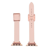Bracelet de montre à boucle carrée magnétique en or rose pour Apple Watch Series, 7 45mm / 6&SE&5&4 44mm / 3&2&1 42mm, 7 41mm / 6&SE&5&4 40mm / 3&2&1 38mm