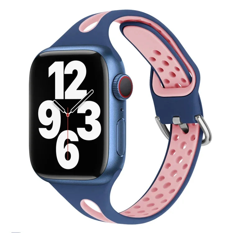 Bracelet de montre en silicone Water Drop pour Apple Watch Series, 7 41mm / 6&SE&5&4 40mm / 3&2&1 38mm, 7 45mm / 6&SE&5&4 44mm / 3&2&1 42mm