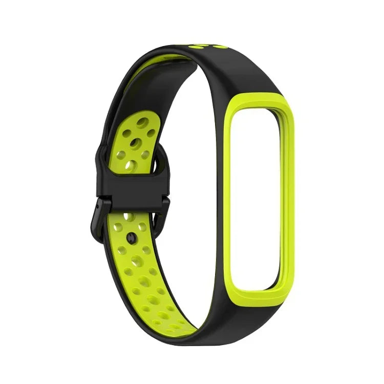 Bracelet de montre bicolore en silicone SM-R220, pour Samsung Galaxy Fit 2