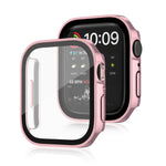 Boîtier de protection 2-en-1 PC et verre trempé, étanche pour Apple Watch Series 9 / 8 / 7 45 mm, pour Apple Watch Series 9 / 8 / 7 41 mm, pour Apple Watch Series 6 / 5 / 4 / SE 44 mm, pour Apple Watch Series 6 / 5 / 4 / SE 40 mm