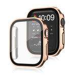 Boîtier de protection 2-en-1 PC et verre trempé, étanche pour Apple Watch Series 9 / 8 / 7 45 mm, pour Apple Watch Series 9 / 8 / 7 41 mm, pour Apple Watch Series 6 / 5 / 4 / SE 44 mm, pour Apple Watch Series 6 / 5 / 4 / SE 40 mm