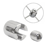 Clip de fixation croisé pour câble en acier inoxydable 316 pour jardin, M8x2, M10x3, M12x4, M12x5, M12x6, M16x8