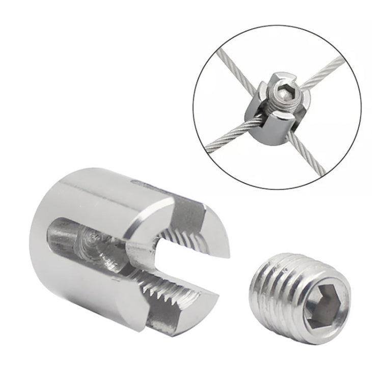 Clip de fixation croisé pour câble en acier inoxydable 316 pour jardin, M8x2, M10x3, M12x4, M12x5, M12x6, M16x8