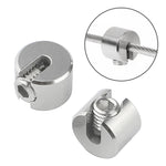 316 Stainless Steel Garden Wire Rope Fixed Clip, 2 PCS M4x2, 2 PCS M8x3, 2 PCS M8x4, 2 PCS M10x5, 2 PCS M10x6