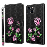 3D Painted Leather Phone Case, For iPhone 14, For iPhone 14 Plus, For iPhone 14 Pro, For iPhone 14 Pro Max, For iPhone 13 mini, For iPhone 13