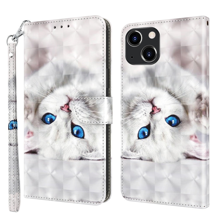 3D Painted Leather Phone Case, For iPhone 14, For iPhone 14 Plus, For iPhone 14 Pro, For iPhone 14 Pro Max, For iPhone 13 mini, For iPhone 13