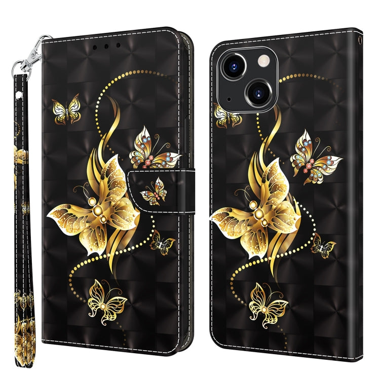 3D Painted Leather Phone Case, For iPhone 14, For iPhone 14 Plus, For iPhone 14 Pro, For iPhone 14 Pro Max, For iPhone 13 mini, For iPhone 13