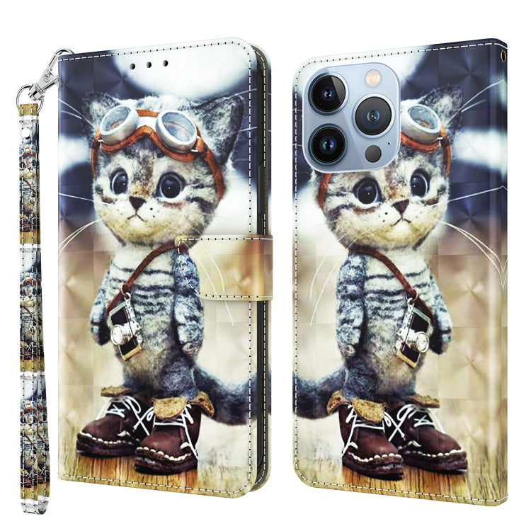3D Painted Leather Phone Case, For iPhone 13 Pro, For iPhone 13 Pro Max, For iPhone 12 mini, For iPhone 12 / 12 Pro, For iPhone 12 Pro Max, For iPhone 11