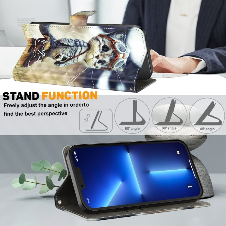 3D Painted Leather Phone Case, For iPhone SE 2022 / SE 2020 / 8 / 7, For iPhone XR, For iPhone 8 Plus / 7 Plus