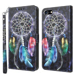 3D Painted Leather Phone Case, For iPhone SE 2022 / SE 2020 / 8 / 7, For iPhone XR, For iPhone 8 Plus / 7 Plus