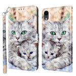 3D Painted Leather Phone Case, For iPhone SE 2022 / SE 2020 / 8 / 7, For iPhone XR, For iPhone 8 Plus / 7 Plus