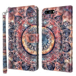 3D Painted Leather Phone Case, For iPhone SE 2022 / SE 2020 / 8 / 7, For iPhone XR, For iPhone 8 Plus / 7 Plus