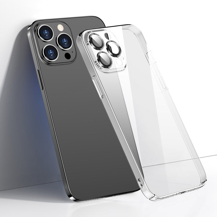 Glass Lens Film Clear PC Phone Case, For iPhone 14, For iPhone 14 Plus, For iPhone 14 Pro, For iPhone 14 Pro Max
