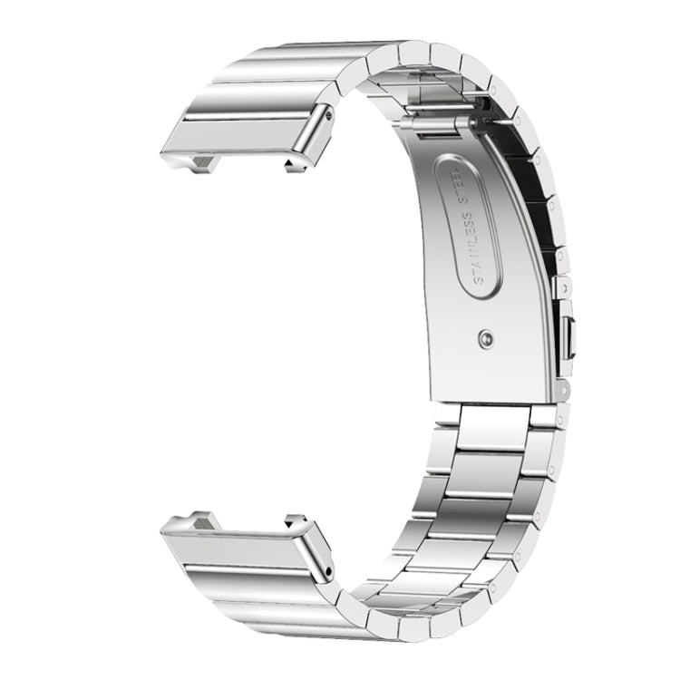 Mijobs Bamboo Stainless Steel Metal Watch Band, For Xiaomi Mi Band 7 Pro