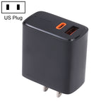 Chargeur rapide LZ-1130 PD 20W Type-C + QC 3.0 USB, prise 20W EU, prise 20W US